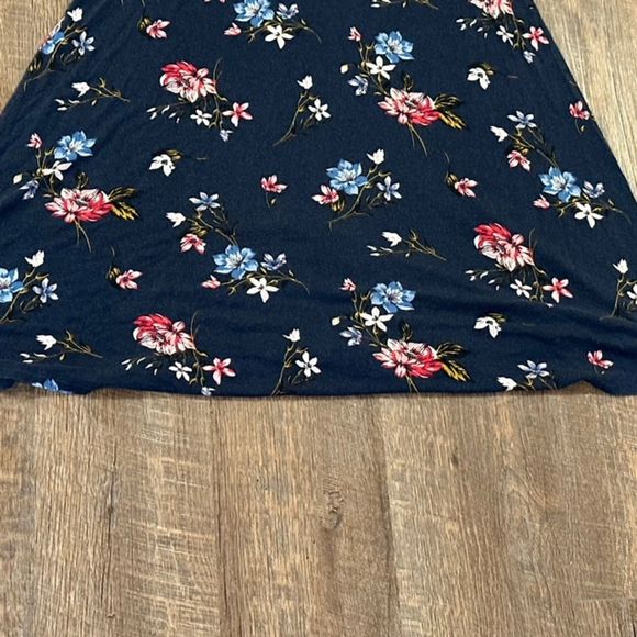 Mix By 41 Hawthorn Womens Navy V-Neck Fit & Flare Dress Size Medium - Picture 7 of 8